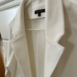 Quince Organic Cotton Ivory Sweater Blazer- Large